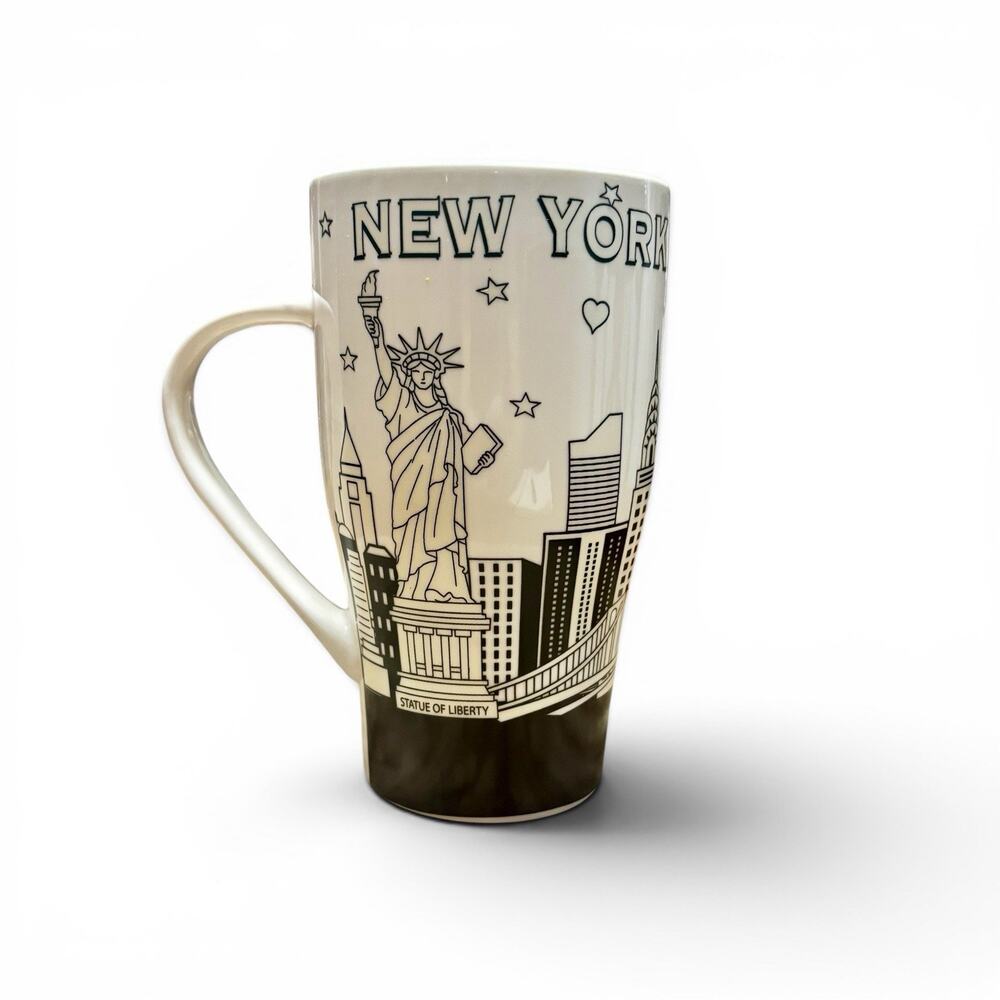 Jay Joshua New York City Souvenir 16oz mug COFFEE Cup Statue of Liberty